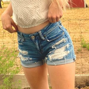Size 4 Distressed American Eagle Jean Shorts